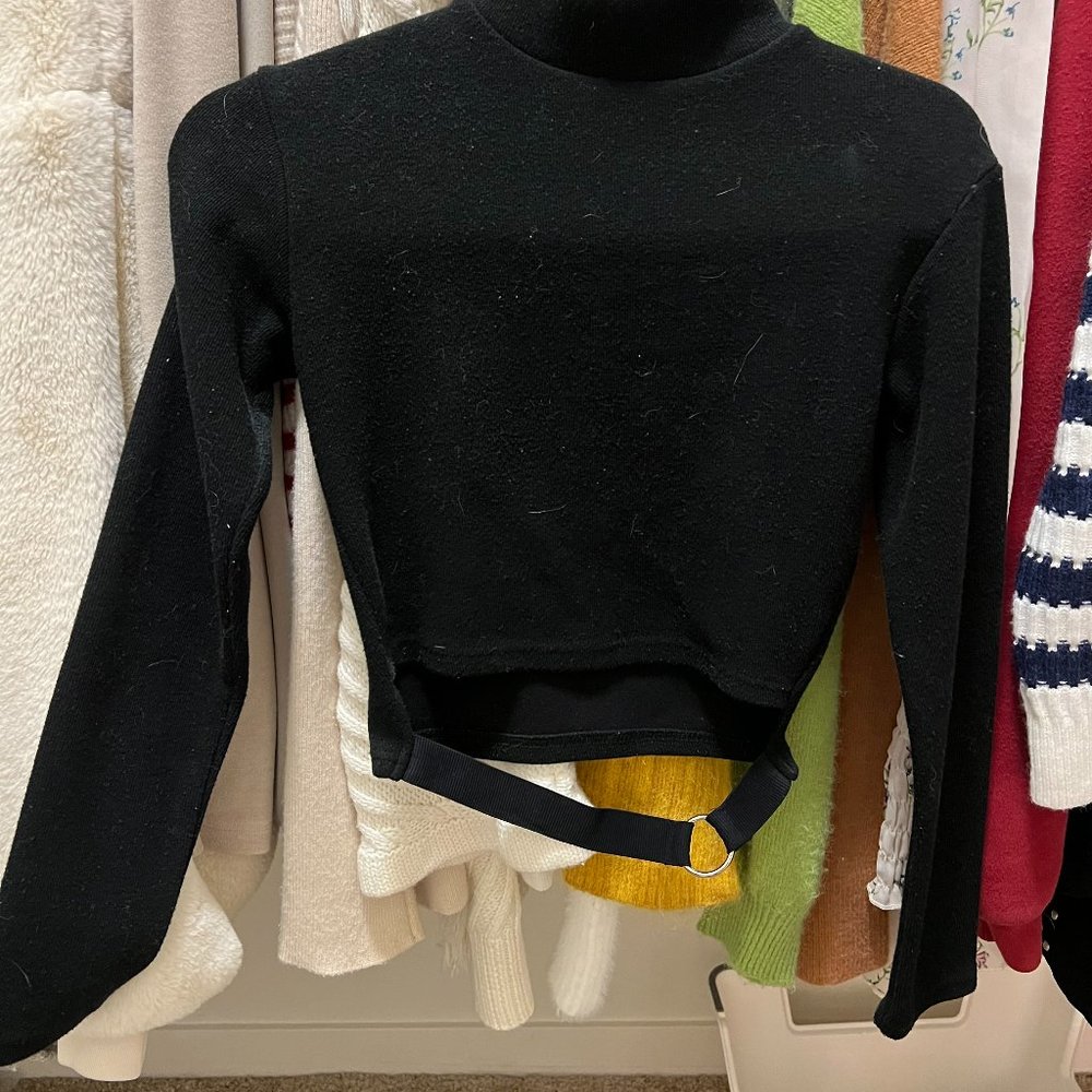 Oak+Fort crop top black in S